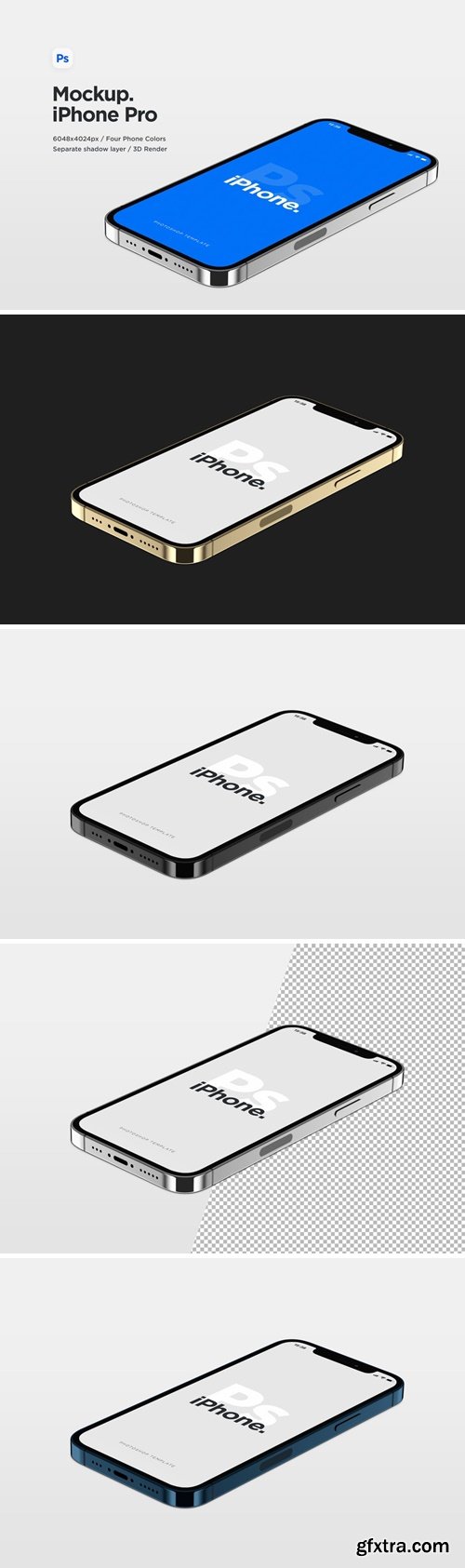 Phone Landscape Angle View Mockup 02