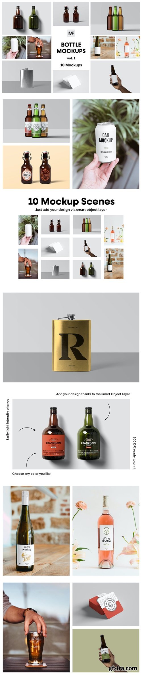 Bottle Mockups vol.1 4XA7R6U