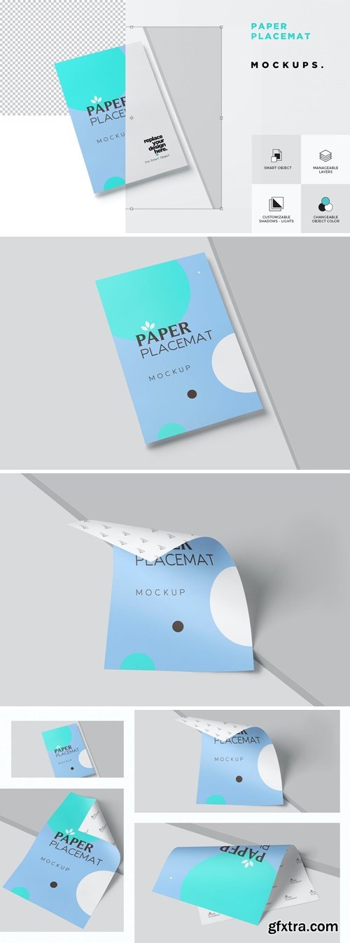 Paper Placemat Mockups 8YUVUZF