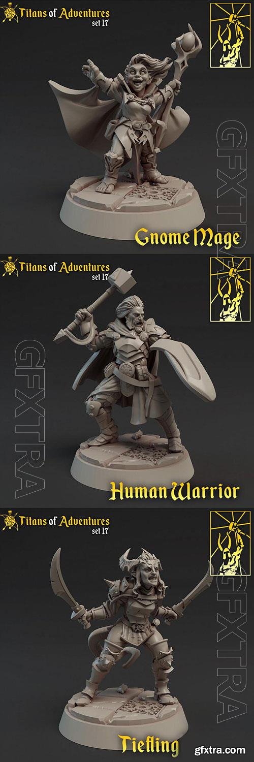 3D Print Models Titans of Adventure - Half Orc Fighter