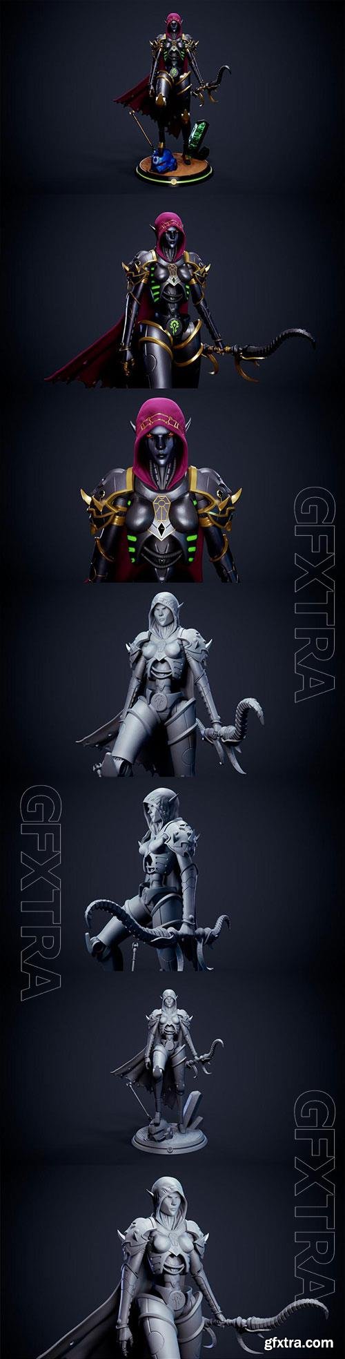 3D Print Models Necron Sylvanas - Warcraft 40000