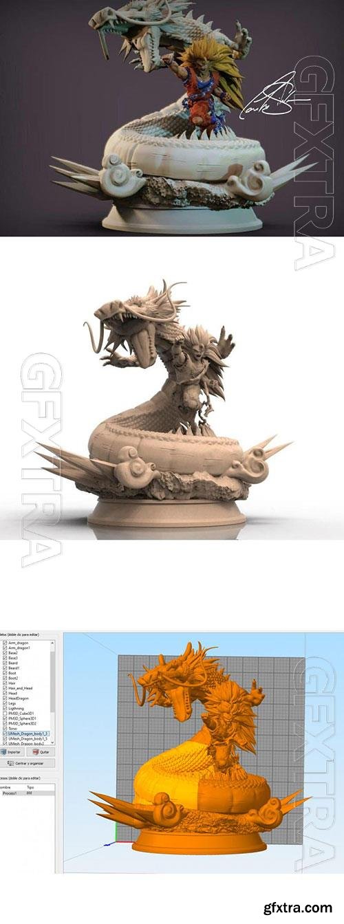 3D Print Models Goku F3 Dragon