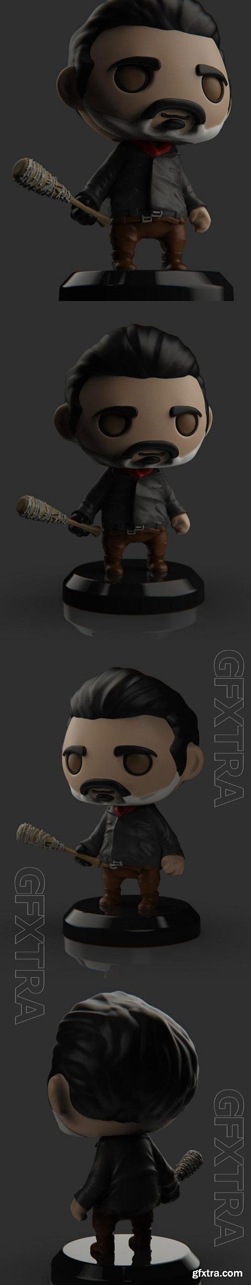 3D Print Models PlaKit Walking Dead - Negan