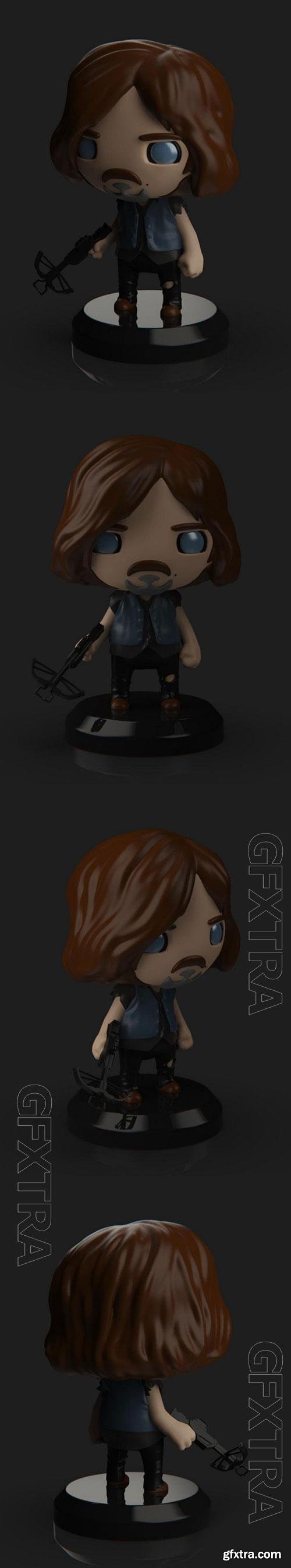 3D Print Models PlaKit Walking Dead - Daryl