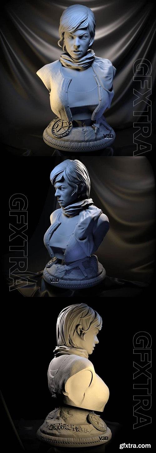 3D Print Models Alice (Milla Jovovich) Bust