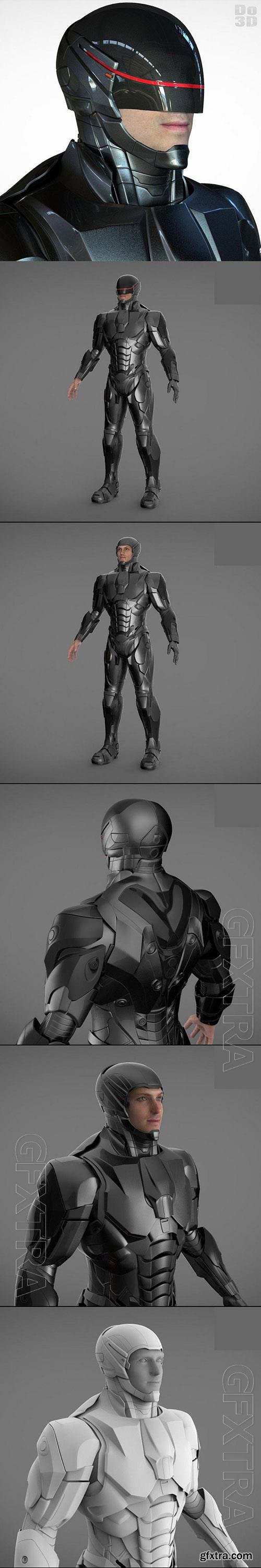 3D Print Models RoboCop 2014 Black Suit