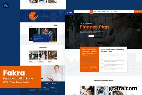 Fakra - Finance Landing Page Website Design