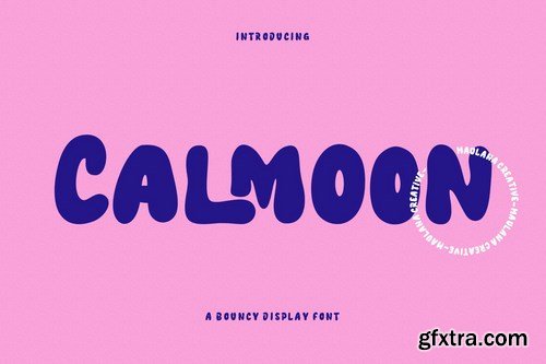 Calmoon Bouncy Display Font