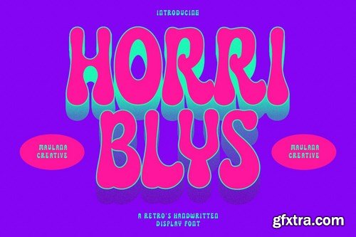 Horriblys Decorative Display Font