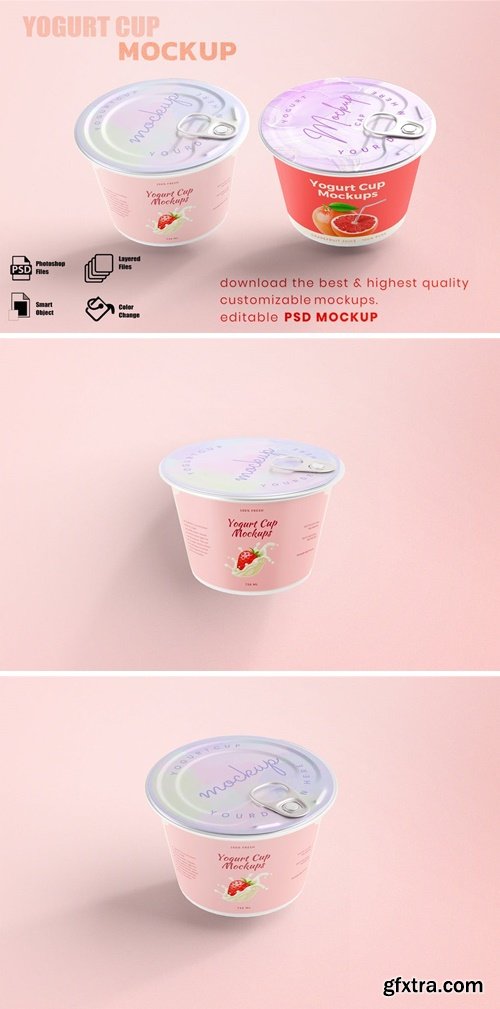 Yogurt Cup Mockups