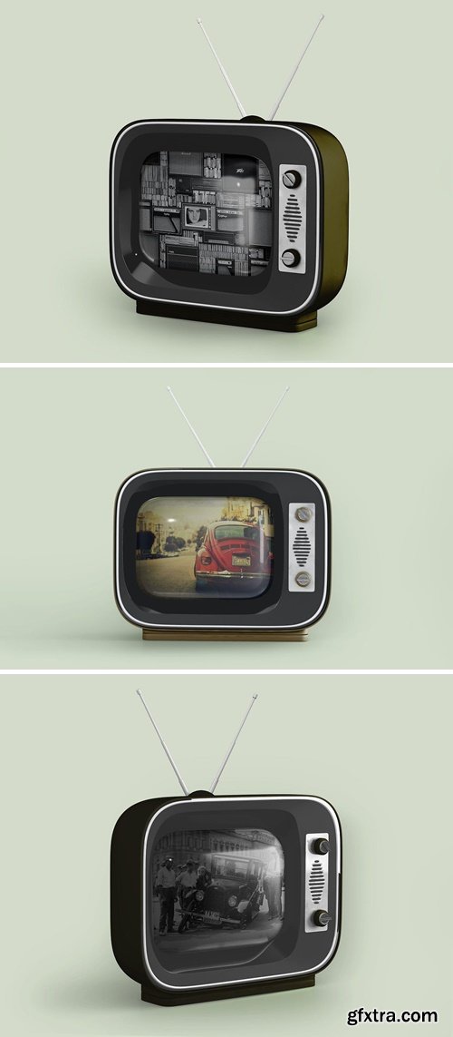 TV Mockup Old | Vintage TV Mockup