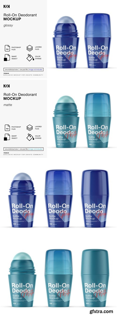 Roll-On Deodorant Mockup