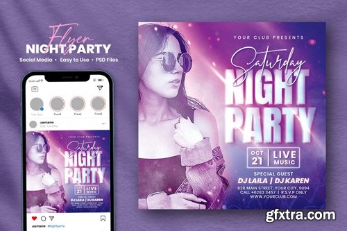 Karen - Night Party Flyer