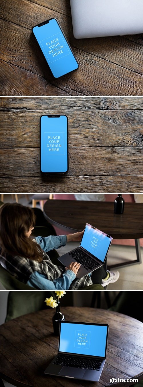 Smartphone and Laptop Mockup
