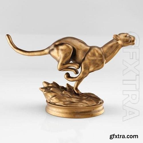 3D Print Models Cheetah Statue