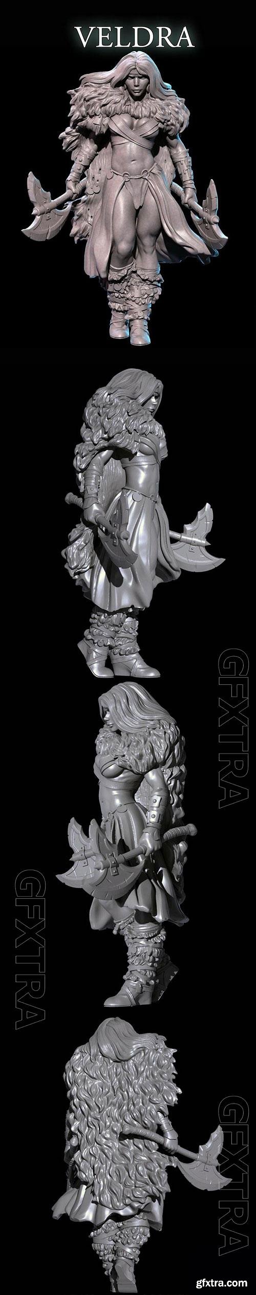 3D Print Models Veldra The Barbarian