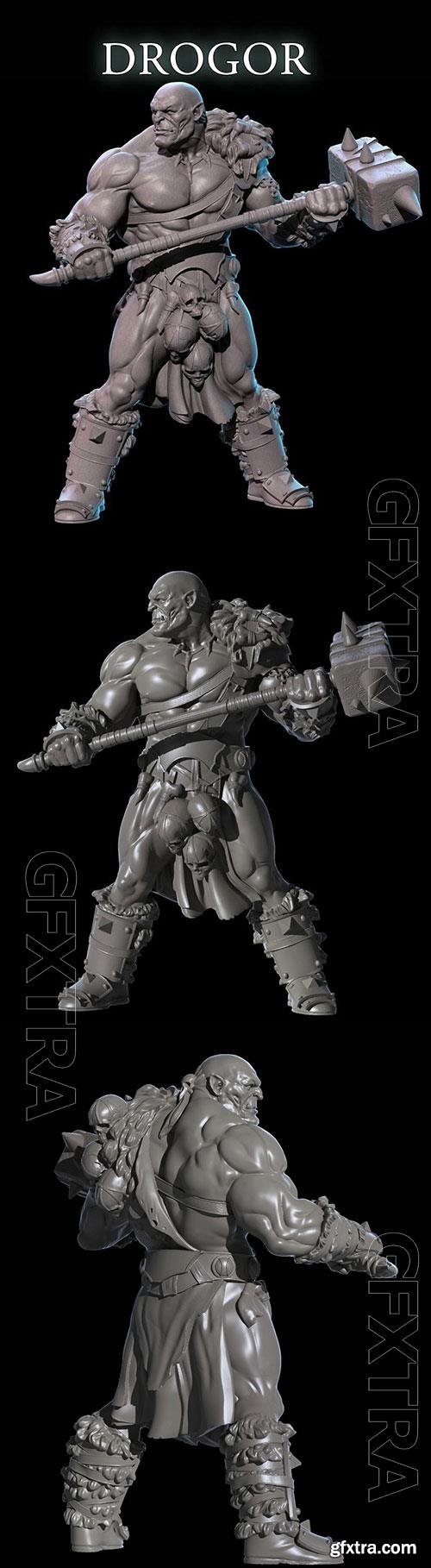 3D Print Models Drogor The Half Orc