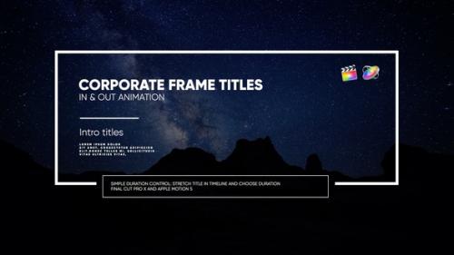 Videohive - Frame Titles I FCPX & Motion - 35720924 - 35720924