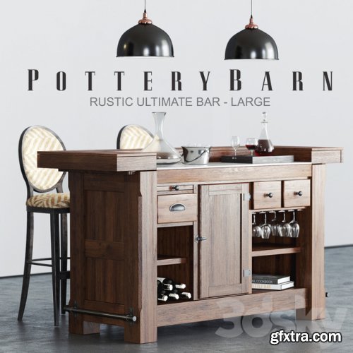 Pottery Barn RUSTIC ULTIMATE BAR