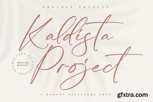 Kaldista Project Signature Font