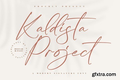 Kaldista Project Signature Font