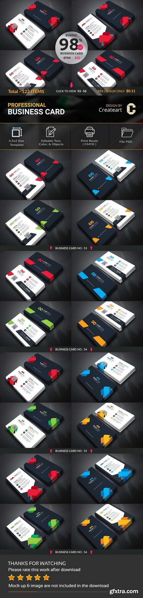 122 Supper Business Card Big Bundle