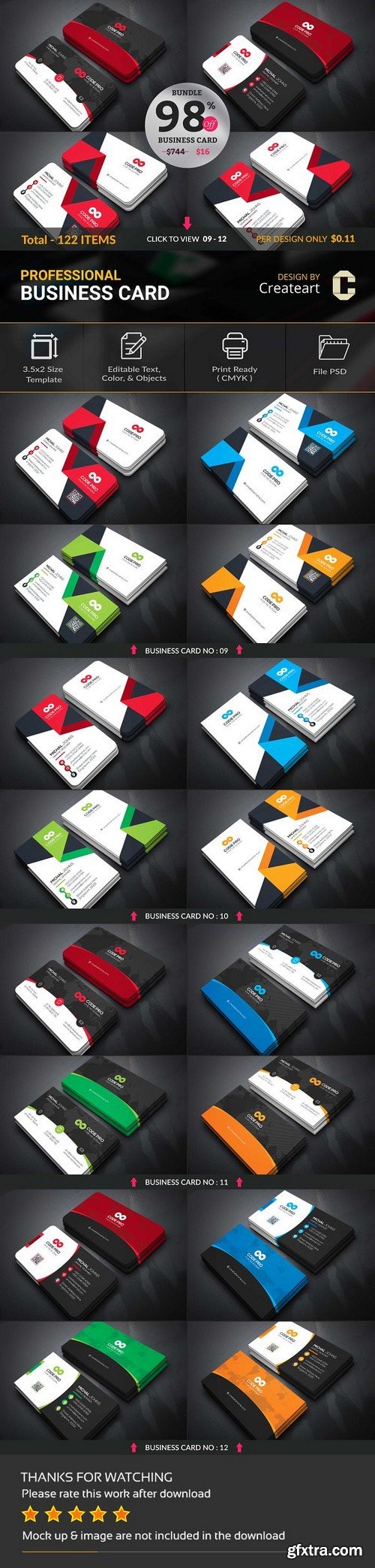 122 Supper Business Card Big Bundle