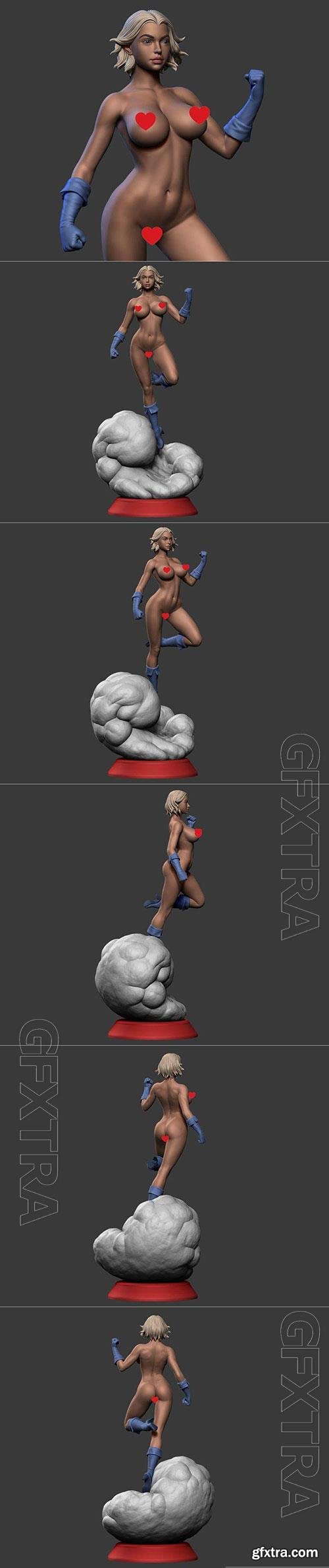 3D Print Models Power Girl NSFW Version