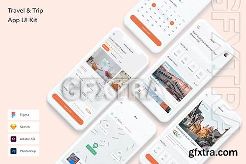 Travel & Trip App UI Kit E84MSRM