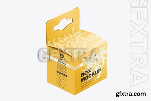 Paper Box with Hang Tab Mockup DSDGFUT