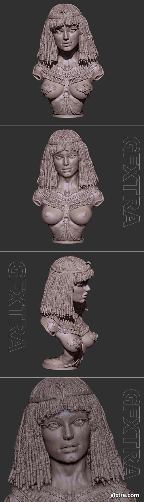 3D Print Models Cleopatra bust