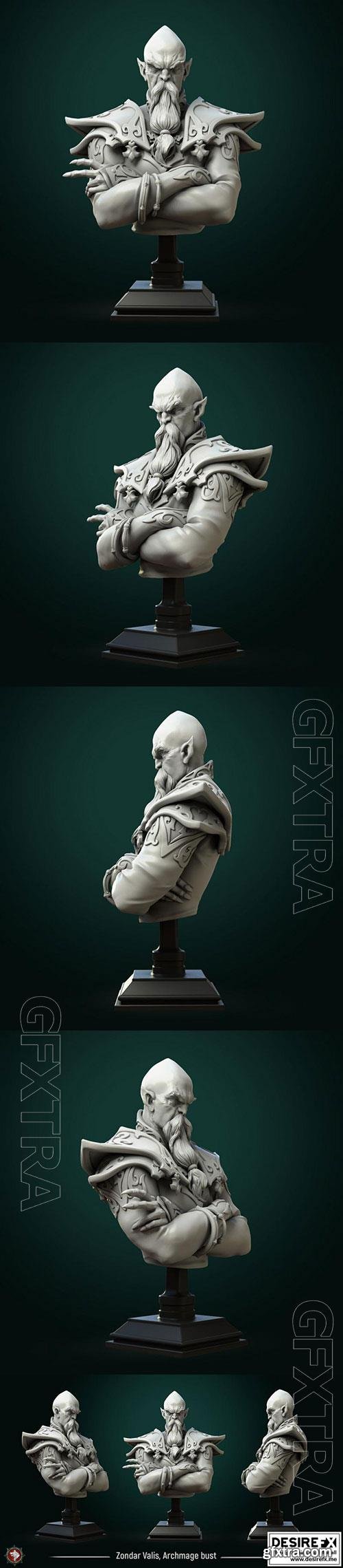 3D Print Models Zondar Valis Archmage Bust