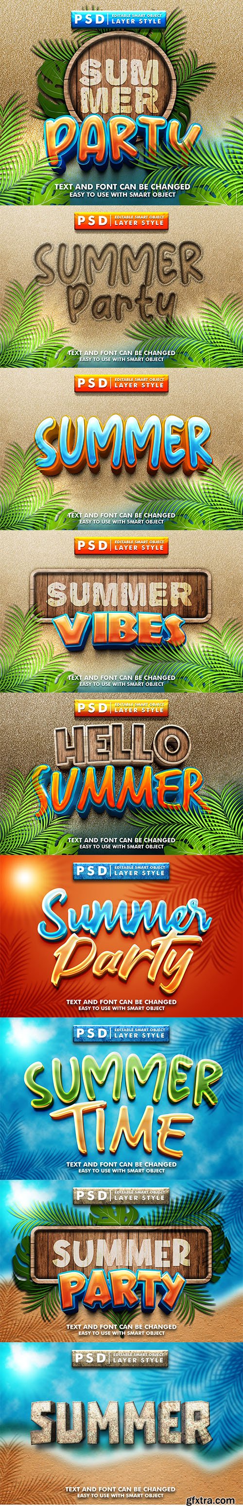 Summer 3d Text Effect