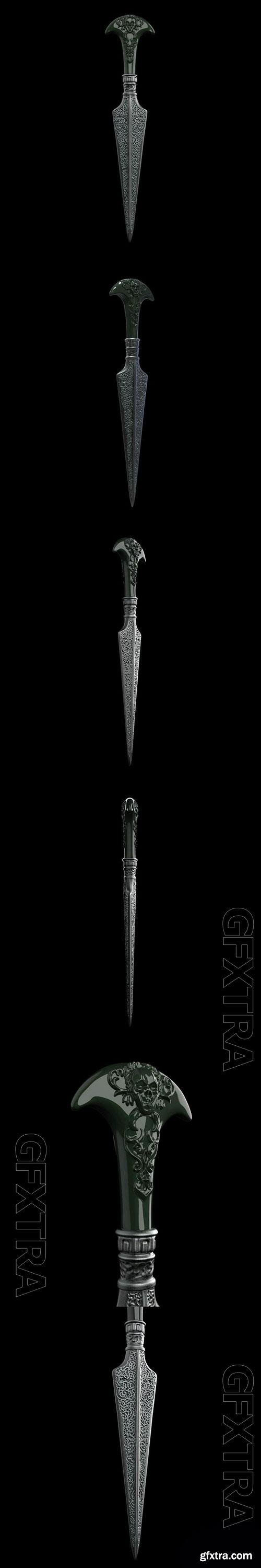 3D Print Models Bellatrix Lestrange Dagger - Harry Potter