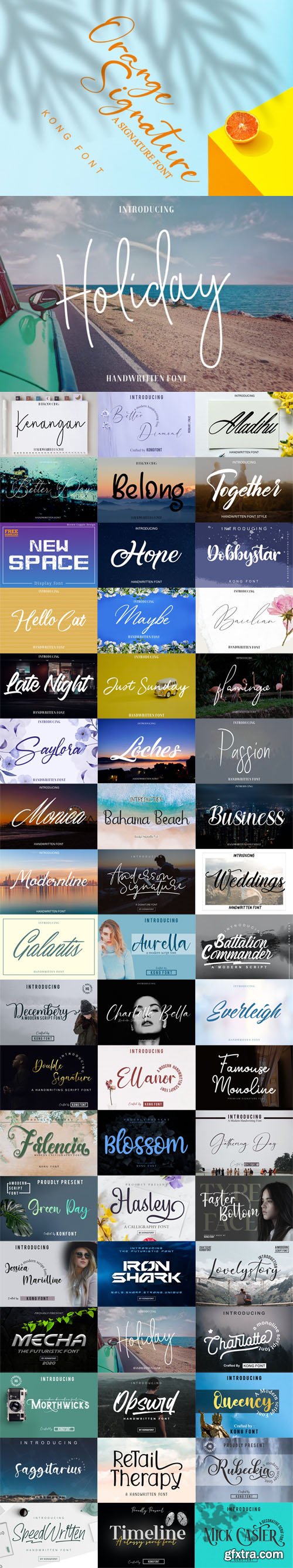 50+ Fonts Bundle [May-2022]