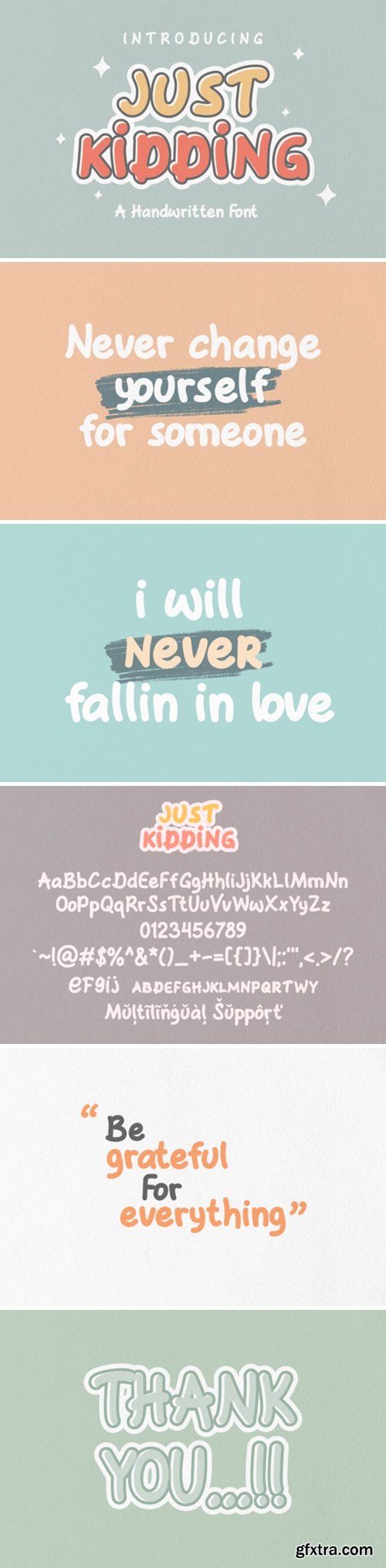 Just Kidding Font