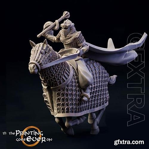 Print 3D Model Dark Cataphract Mounted