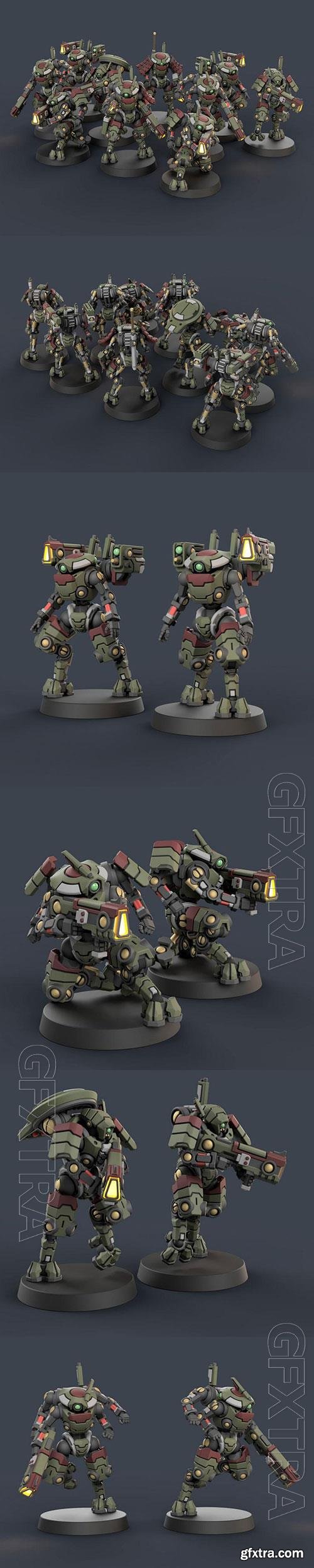 Print Model Frame Infantry Drone in 3D