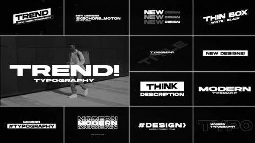 Videohive - Modern Typography Titles | Premiere Pro - 37768026 - 37768026