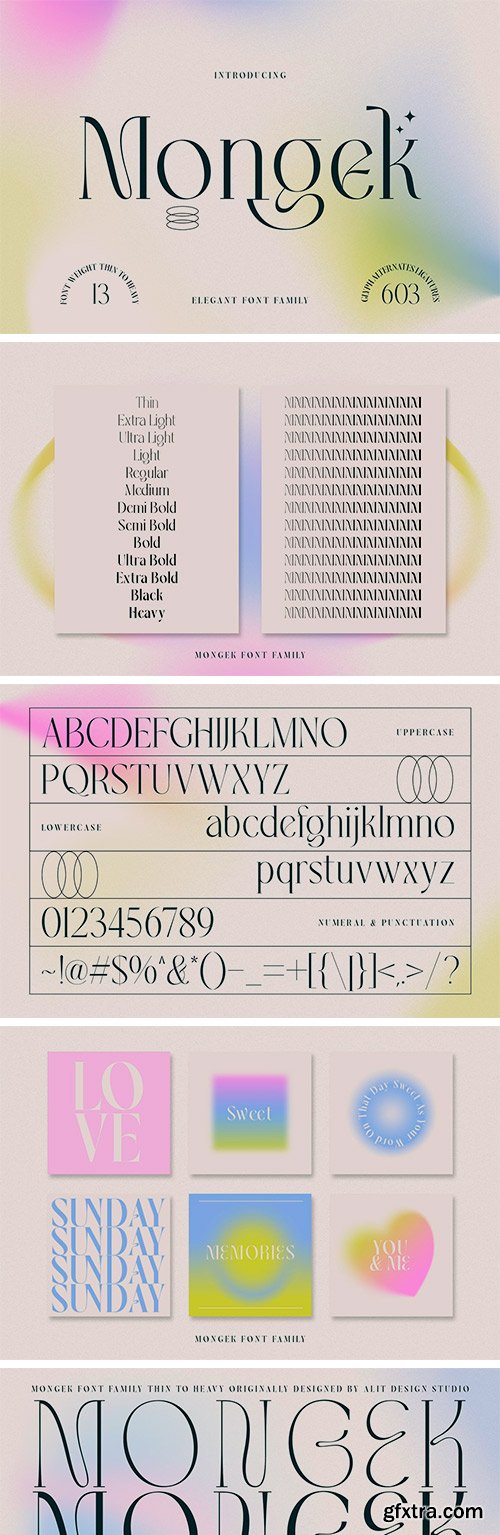 Mongek Typeface