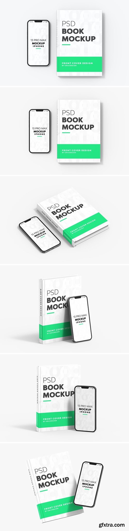 Book & iPhone 13 Mockup 7P223EJ