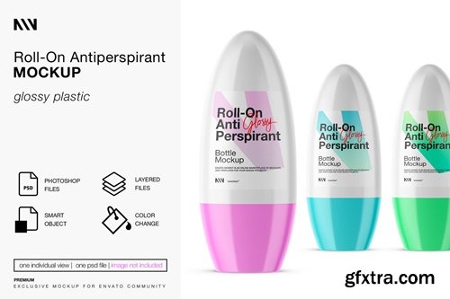 Roll-On Deodorant Mockup