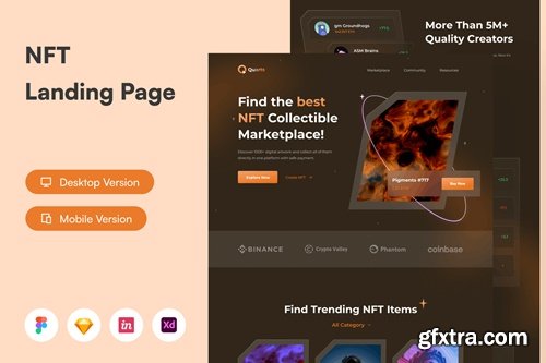 NFT Landing Page UI KIT APC77CD