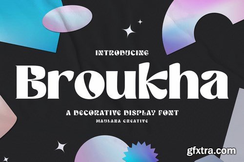 Broukha Decorative Display Font