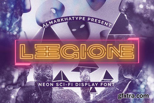 Leegione - Neon Sci-fi Display Font