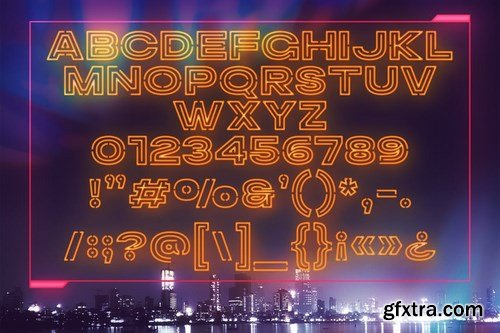 Leegione - Neon Sci-fi Display Font