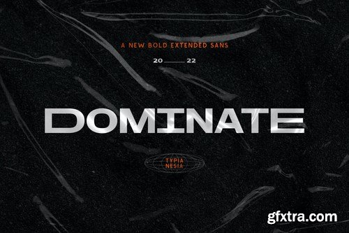 Dominate - Modern Extended Bold Display Sans