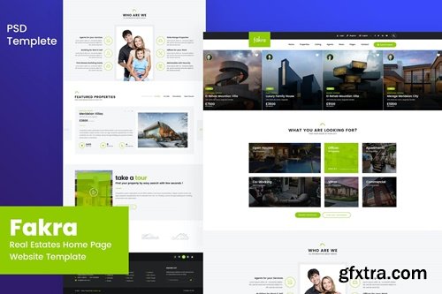 Fakra - Real Estates Website Design Template