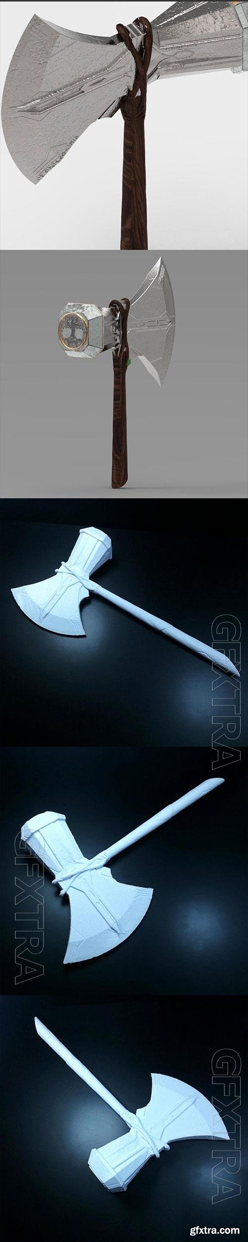 Thor Stormbreaker Axe from Infinity War 3D Print Model 