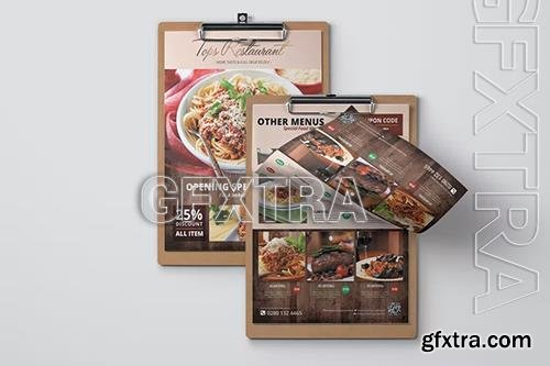 Restaurant Menu - Food Menu Flyer Template Z7BW7AJ